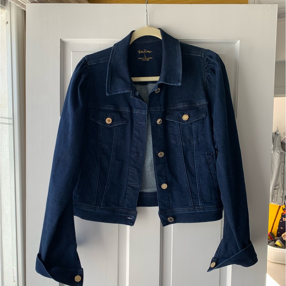Dark cropped denim jacket -Lilly Pulitzer